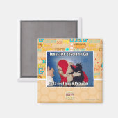 Katzenkatze erhält Kohle Magnet (Vorderseite/Rückseite)