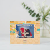 Katzenkatze erhält Kohle Postkarte (Stehend Vorderseite)