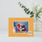 Katzenkatze erhält Kohle Postkarte (Stehend Vorderseite)