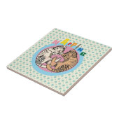 Katzenkatze Fliese (Seite)