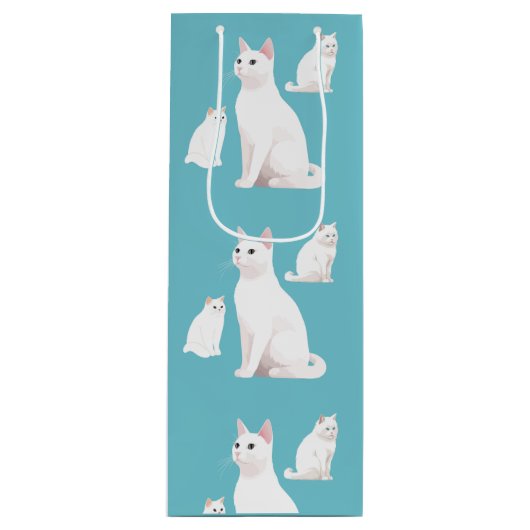 Katzenkatze Geschenktüte Für Weinflaschen (Vorderseite)