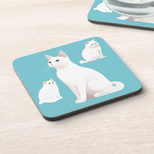 Katzenkatze Getränkeuntersetzer (Linke Seite)