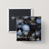 Katzenkatze Lady 4 Lebenstaste Button (Vorne & Hinten)