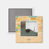 Katzenkatze, leicht desorientiert magnet (Vorderseite/Rückseite)