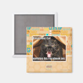 Katzenkatze Magnet (Vorderseite/Rückseite)