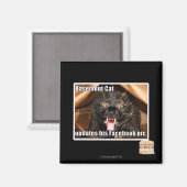 Katzenkatze Magnet (Vorderseite/Rückseite)