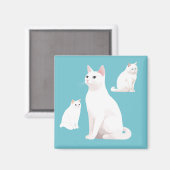 Katzenkatze Magnet (Vorderseite/Rückseite)