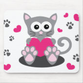 Katzenkatze niedlich mousepad (Vorne)