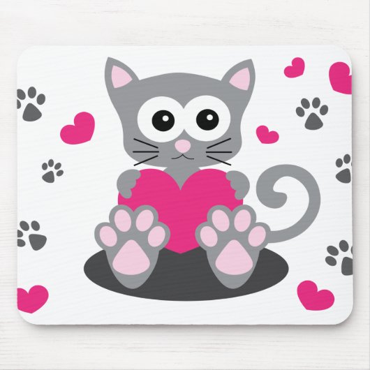 Katzenkatze niedlich mousepad (Vorne)