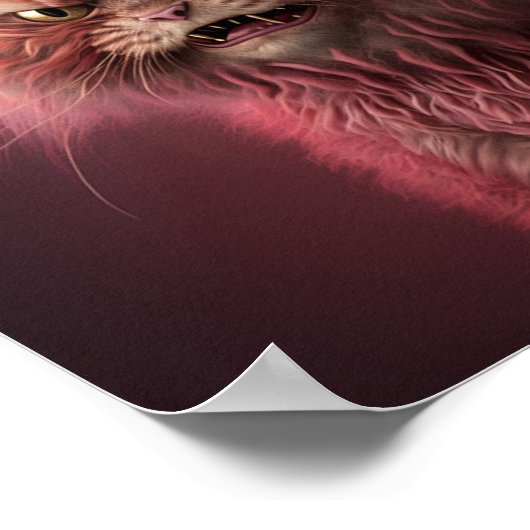 Katzenkatze Poster (Ecke)