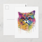 Katzenkatze Postkarte (Vorne/Hinten)