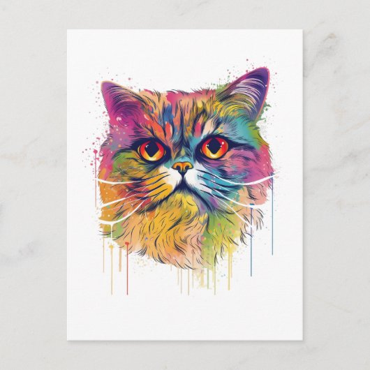 Katzenkatze Postkarte (Vorderseite)