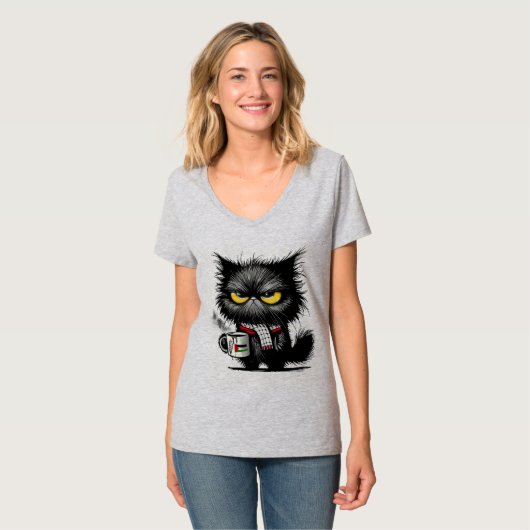 Katzenkatze T-Shirt (Vorderseite Vollansicht)