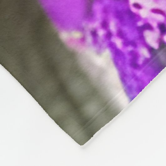 Katzenkatze und Blume Fleecedecke (Ecke)