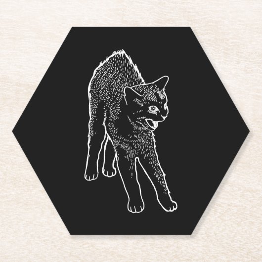 Katzenkatze Untersetzer (Vorderseite)