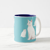 Katzenkatze Zweifarbige Tasse (VorderseiteRechts)