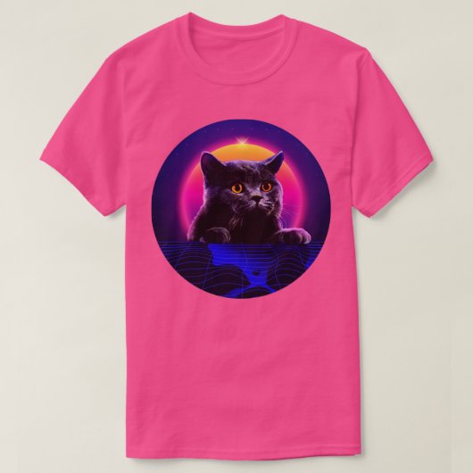 Katzenkatzenkatze Retrowelle niedlich T-Shirt (Design vorne)