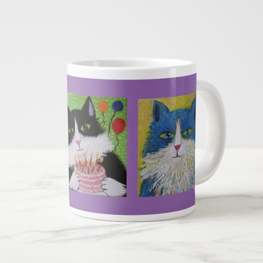 Katzenkatzenkatzen Jumbo-Tasse (Vorderseite Rechts)