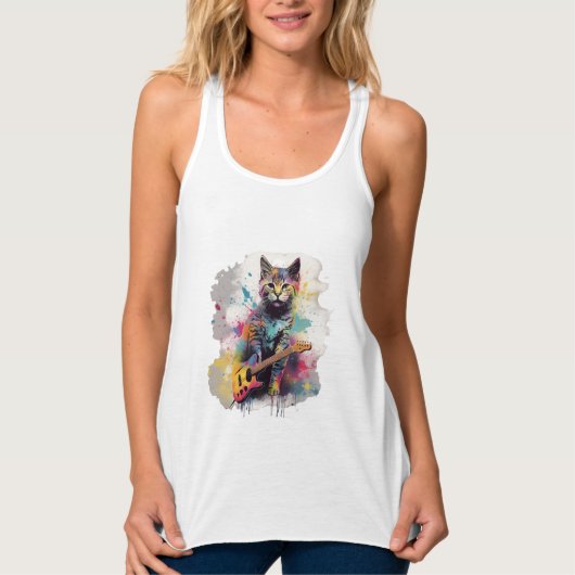 Katzenkatzenliebhaber Tank Top (Vorderseite)
