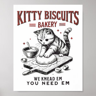 Katzenkekse Kekse Bäckerei Wir Knead Em Sie Poster
