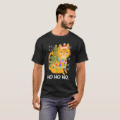 Katzenketten-Tannenbaum Katzenbesitzer T-Shirt (Vorne ganz)