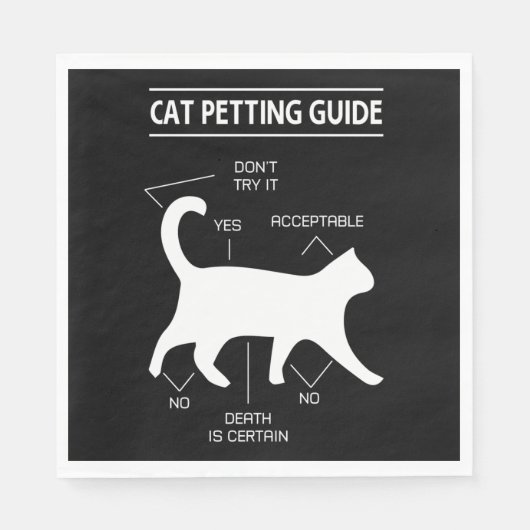 Katzenklammerführer Serviette (Vorderseite)