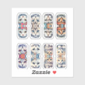 Katzenklammern für Journalisten Aufkleber (Blatt)