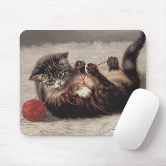 Katzenklatsche, eine Katze, die Galle aus dem Garn Mousepad (Mit Mouse)