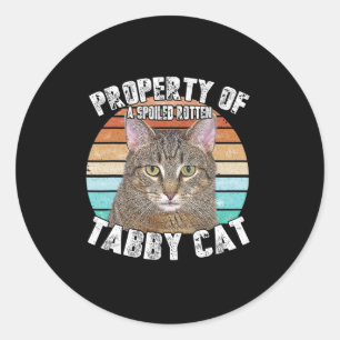 Katzenklatsche Funny Cat Lover Geschenke für Männe Runder Aufkleber