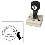 Katzenklatschen Buchzeichen aus der Namensbiblioth Gummistempel (Stempel)