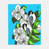 Katzenklatschen und Dogwood Fleecedecke (Vorderseite)