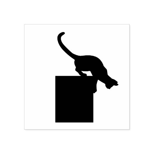 Katzenklettern auf oder ab Gummi-Briefmarke Gummistempel (Prägung)