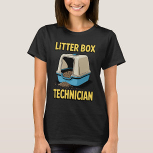 Katzenklo-Techniker Katzenliebhaber Katze T-Shirt
