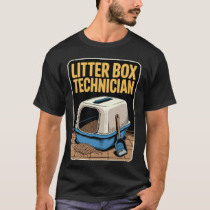 Katzenkloo-Techniker Lustiger Katzenliebhaber T-Shirt