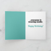 Katzenklumpen aufgrund von schmelzen Furzen Geburt Karte (Innenseite)