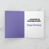 Katzenklumpen aufgrund von schmelzen Furzen Geburt Karte (Innenseite)