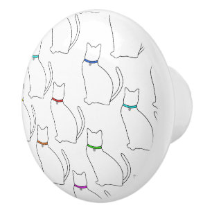 Katzenknochen und Keramik Keramikknauf