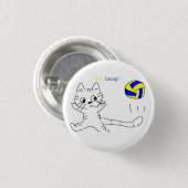 Katzenknopf Button (Vorne & Hinten)