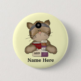 Katzenknopf Button