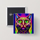 Katzenknopf Button (Vorne & Hinten)