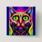 Katzenknopf Button (Vorderseite)