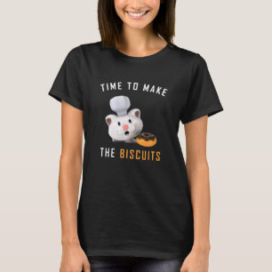Katzenkoch Zeit zum Backen von Keksen Backen von K T-Shirt