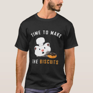 Katzenkoch Zeit zum Backen von Keksen Backen von K T-Shirt