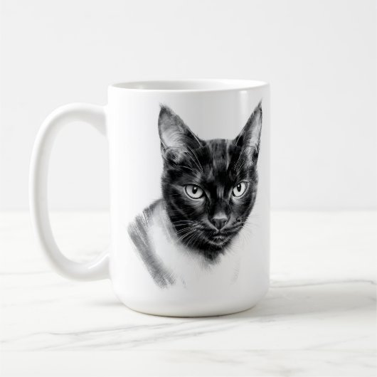 Katzenkohle Kaffeetasse (Links)