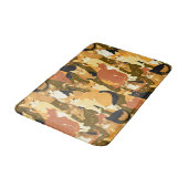 Katzenkollage in Braun, Tan und Rost Badematte (Schrägansicht)