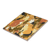 Katzenkollage in Braun, Tan und Rost Fliese (Seite)