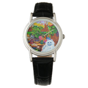 Katzenkolleg Meister Armbanduhr
