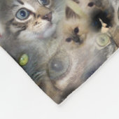 Katzenkollektion und Logo, groß Fleecedecke (Ecke)