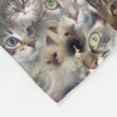 Katzenkollektion und Logo ,Med Fleecedecke (Ecke)