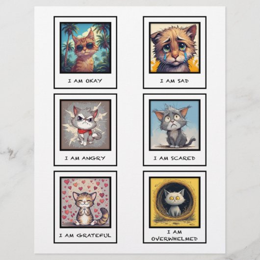 Katzenkommunikationskarten Flyer (Vorne)